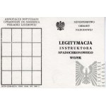III RP - Legitimation of Parachute Instructor Badge, In Blanco