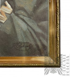 Na Podstawie Wojciech Kossak (1856-1842) - Portret Marszałka Józefa Piłsudskiego, Wydruk na Papierze