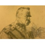 Zdzisław Czermański (1896-1970) - Grafika Józef Piłsudski (Fragment), z : “Józef Piłsudski w 13 planszach”, 1935 r.
