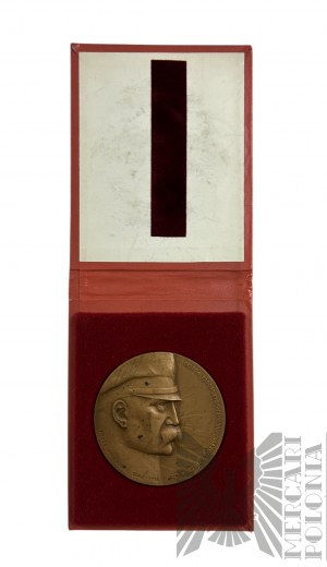 Polská lidová republika, 1988. - Varšavská mincovna, medaile Jozefa Pilsudského, 70. výročí získání nezávislosti, Tombak.