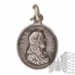 17th century, France - Coronation Commemorative Medal (?) Louis XIV, 1654 "LUMEN DE LUMINE DE LUMINE NUMEN"