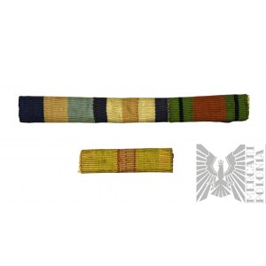 PSZnZ - Zestaw Baretek Gwiazda za Wojnę 1939-1945: Gwiazda Niemiec i Francji, Medal Obrony, Francuski Krzyż Wojenny