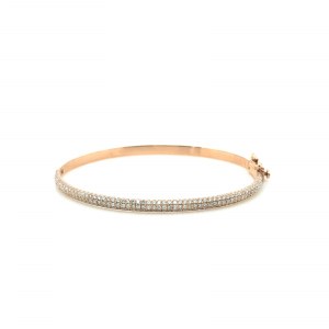 14K ROSE GOLD BRACELET 13 GR WITH DIAMONDS - DH-B268