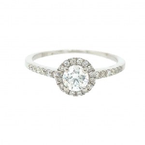 14K WHITE GOLD RING 1.88 GR WITH DIAMONDS - RNG30205