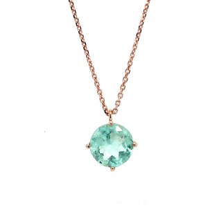 14K ROSE GOLD CHOKER 2.46 GR WITH 2.26 CARATS OF DIAMONDS - PND40301