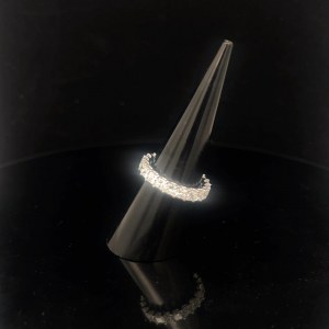 2,25 GR ZLATÝ PRSTEN S LABORATORNĚ PĚSTOVANÝMI DIAMANTY - 442 LG