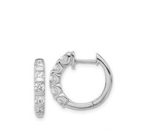 BOUCLES D'OREILLES EN OR AVEC DIAMANT NATUREL DE 1,30 CT - 839 NAT 18K