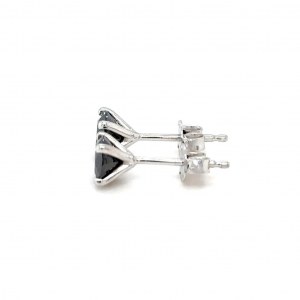 14K WHITE GOLD EARRINGS 1.21 GR WITH DIAMONDS FOR 1.46 - ER31103