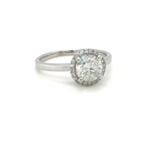 2.54 GR WHITE GOLD RING WITH DIAMONDS - RNG40902