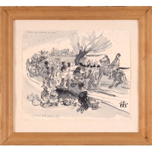 Wiktor ZIN (1925-2007), Przeprawa przez rzekę (1944)