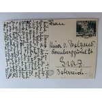 POSTCARD BIELSKO GENERAL VIEW STAMP 1938