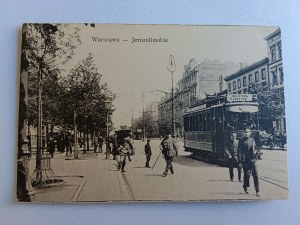 POHLEDNICE VARŠAVA JEROZOLIMSKIE AVENUE TRAMWAY