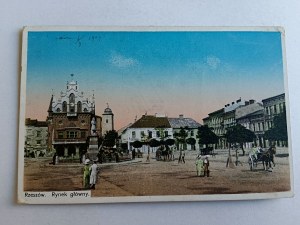 POSTCARD RZESZOW MAIN SQUARE 1914