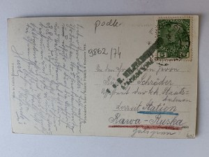 POSTCARD JAROSLAW STREET GRUNWALDZKA STAMP 1915