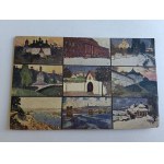 KYIV UKRAINE POSTCARD, KIEV, CHURCH SPAS BERESTOWO, UNIVERSITY, MONASTERY, BRIDGE, WYSCHOROD, DAMAGED, SLIGHTLY UNSTUCK