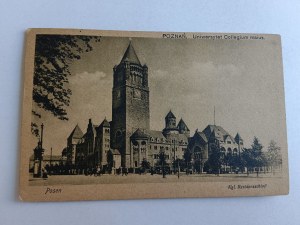 POSTCARD POZNAŃ POSEN UNIVERSITY COLLEGIUM MAIUS, STAMP, STAMP 1919