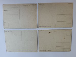 SET OF 5 POSTCARDS AIRPLANE AEROCLUB PLANES