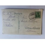 POCZTÓWKA CZERMNA KUDOWA, KAPLICA CZASZEK, STEMPEL, ZNACZEK 1912 R