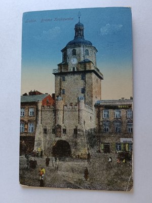 POSTCARD LUBLIN KRAKOW GATE 1918
