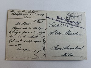 POSTCARD LUBLIN KRAKOW GATE 1918