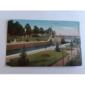 POCZTÓWKA BYDGOSZCZ BROMBERG PARK, STEMPEL 1916 R