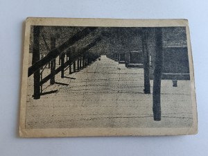 POCZTÓWKA MAJDANEK HILEROWSKI OBÓZ KONCENTRACYJNY, DRUTY 1952 R