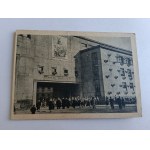 POSTCARD KATOWICE STALINOGRÓD PALACE OF YOUTH IM BIERUT, FRONTON