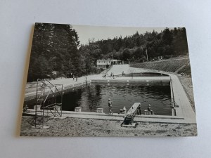 POSTCARD PRL IWONICZ ZDRÓJ SWIMMING POOL