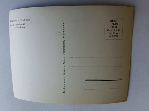 POSTCARD PRL RUCIANE BEFORE SLUICE CANOES