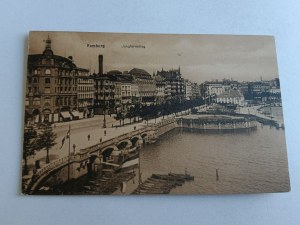 POCZTÓWKA HAMBURG NIEMCY STEMPEL ZNACZEK
