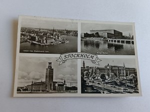 POHLEDNICE ŠVÉDSKO STOCKHOLM 4 ZOBRAZENÍ