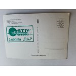 POSTCARD PRL SWIETOKRZYSKIE MOUNTAINS CAVE RAJ HARP IN SCRAP CHAMBER, STAMP CAVE RAJ