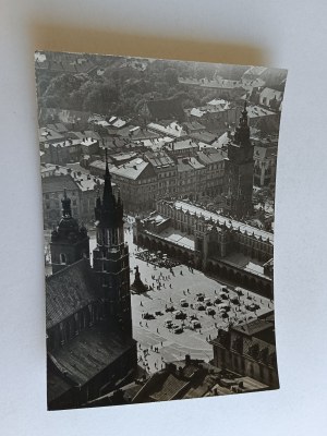 POSTCARD PRL KRAKOW MAIN SQUARE