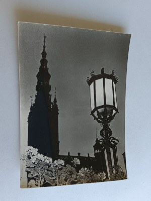 POSTCARD PRL GDANSK BY NIGHT