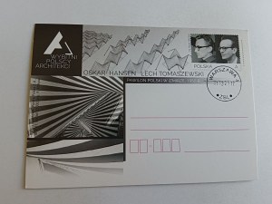 CARTE POSTALE OSKAR HANSEN LECH TOMASZEWSKI, ARCHITECTE, TIMBRE