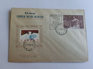 ENVELOPPE, TIMBRE LUDOWE WOJSKO POLSKIE STUDZIANKI