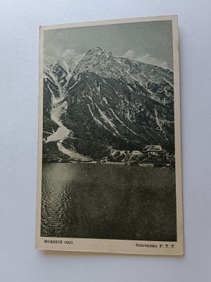 POCZTÓWKA TATRY MORSKIE OKO SCHRONISKO PTT