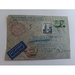 KOPERTA GRAF ZEPPELIN, PIECZĄTKA, STEMPEL, ZNACZEK BUENOS AIRES, FLORIDA 1938 R