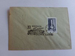 ENVELOPPE ARMÉE POLONAISE CHAR, TIMBRE, GDYNIA, GDANSK WESTERPLATTE