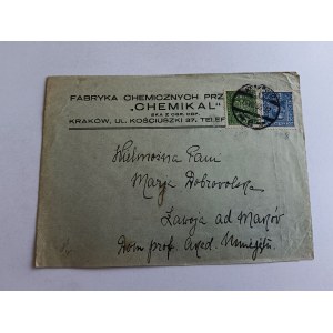 KOPERTA KRAKÓW FABRYKA CHEMIKAL, STEMPEL