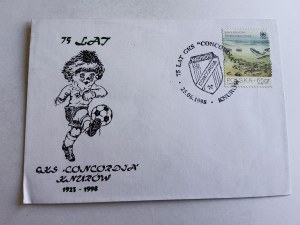 ENVELOPE SOCCER GKS CONCORDIA KNURÓW, STAMP, STAMP