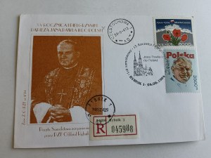ENVELOPE POPE JAN PAUL II, STAMP, STAMP