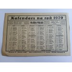 CALENDAR YEAR 1929 YOUNG POLAND