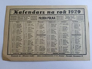 CALENDAR YEAR 1929 YOUNG POLAND