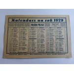 CALENDAR YEAR 1929 YOUNG POLAND