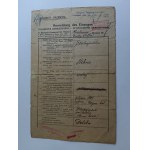 DECLARATION OF RESIDENCE THINK 1942, GERMAN, POLISH, RUSSIAN, STAMPS, STAMP