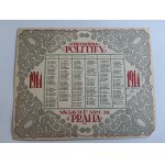 CALENDAR YEAR 1914 PRAHA