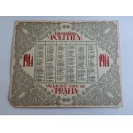 CALENDAR YEAR 1914 PRAHA