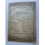 SCHOOL CERTIFICATE GENERAL GUBERNIA , GRÓDEK POW. JASŁO 1944 YEAR, STAMP, SIGNATURES
