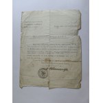 CERTIFICATE OF MORALITY 1929, WHITE, STAMP, SIGNATURE
